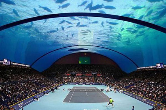 Dubai to Build World’s First Underwater Tennis Stadium