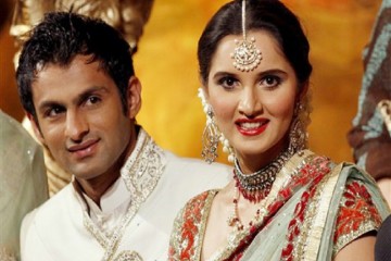 sports couple sania mirza with shoaib malik front profile