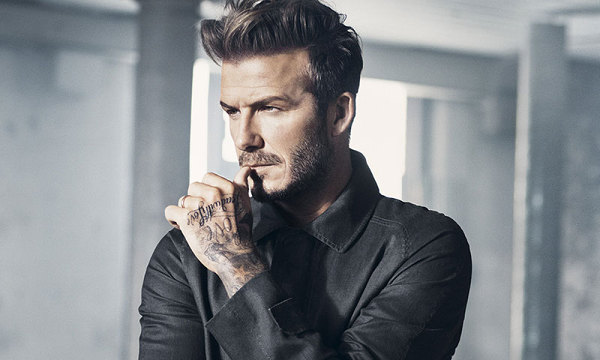 David Beckham front profile