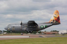 PAF c-130 aircarft front profile