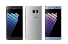 Samsung Galaxy Note 7 back and front profile
