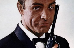 Sean Connery as James Bond front profile shot by Ronald Grant